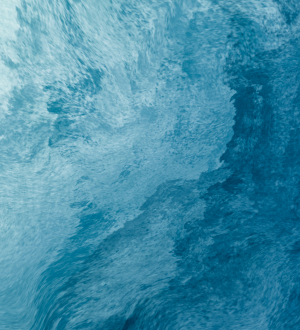 An abstract image of swirling blue.